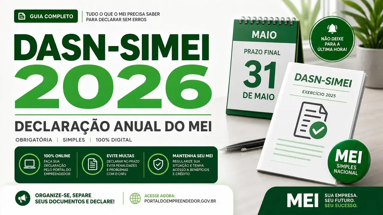 Declaração Anual do MEI (DASN-SIMEI 2026): passo a passo rápido e fácil