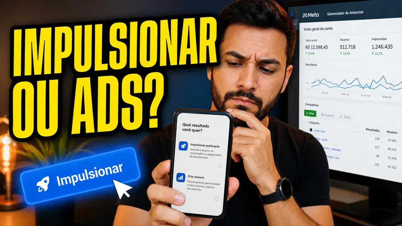 Impulsionar Post vs Gerenciador de Anúncios: Qual Escolher no Instagram