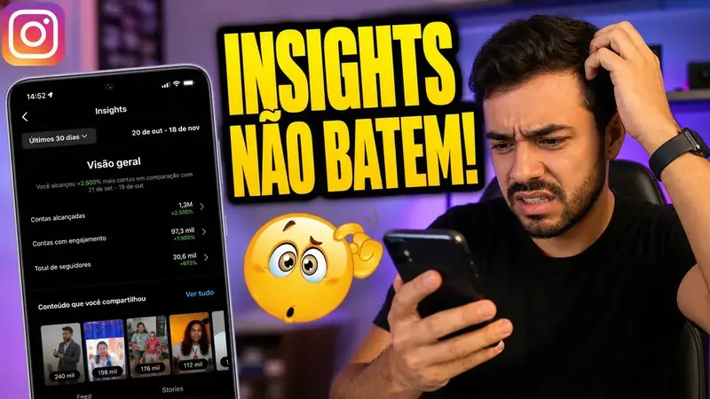 Insights do Instagram Não Batem: Métricas Sumiram, O Que Fazer